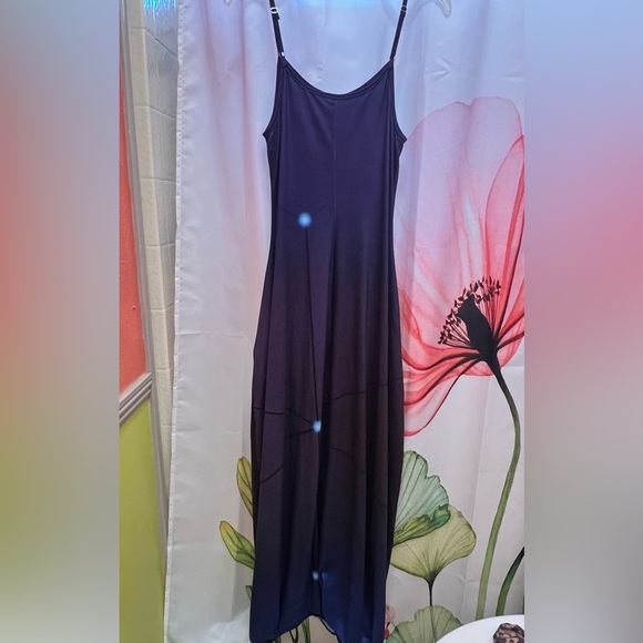 Purple And Blue Ombre Diamond Cami Dress With Pockets Size S - Picture 3 of 9